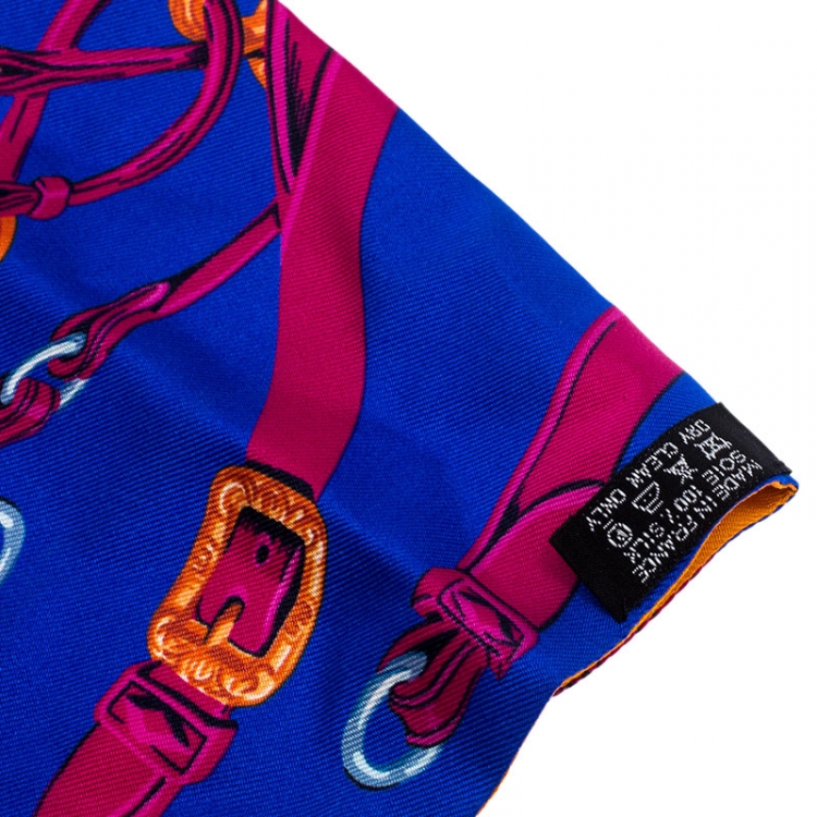 Pre Owned Hermès Bicolor Brides De Gala Silk Maxi Twilly Scarf