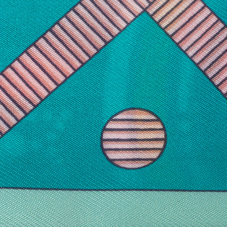 Pre Owned Hermès Vert/Rose Poudre Balade en Berline Twilly Scarf