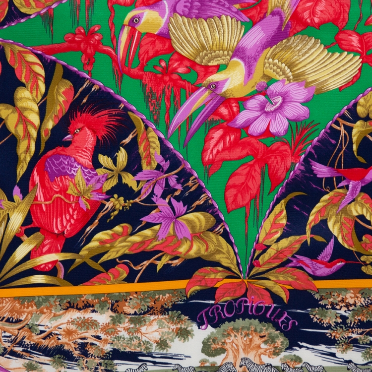 HERMES TROPIQUES シルクスカーフ Hermes Scarf 