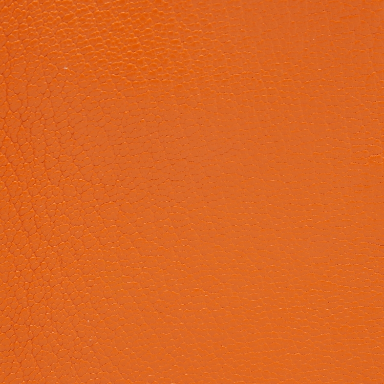 Pre Owned Hermès Orange Chevre Mysore Leather Vision GM Agenda Cover