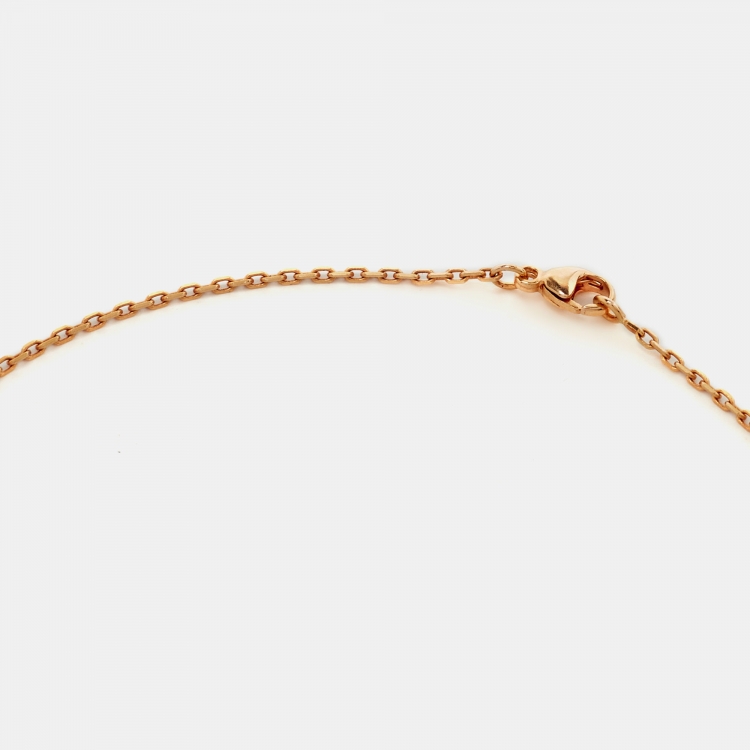 Pre Owned Hermes Pop H Enamel Gold Plated Pendant Necklace