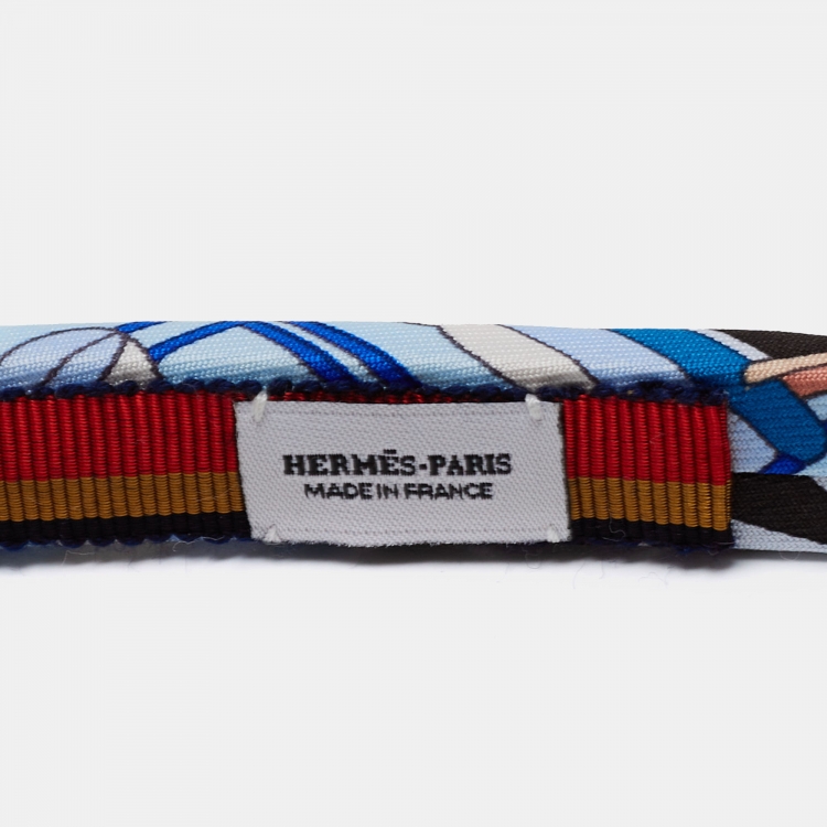 Pre Owned Hermes Blue Voitures Exquises Elsa Headband