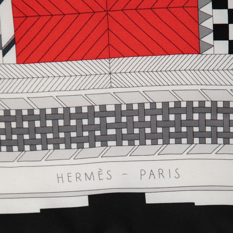 Pre Owned Hermes Multicolor Silk Promenade au Faubourg Scarf