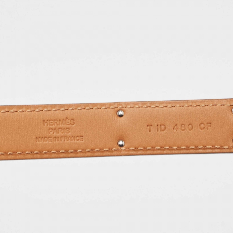 Pre Owned Hermès Bougainvillier Epsom Leather Kelly Belt 