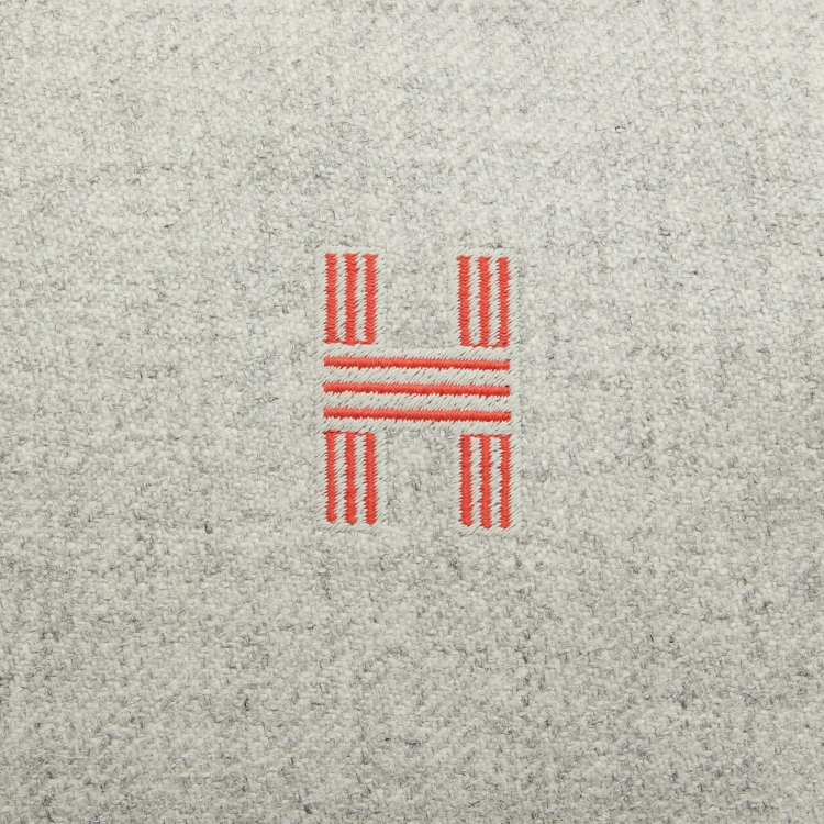 Pre Owned Hermes Gris Flanelle Canvas Large Bride-a-Brac Pouch
