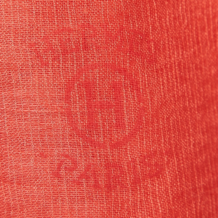 Pre Owned Hermès Grey/Orange Cashmere and Silk Scarf