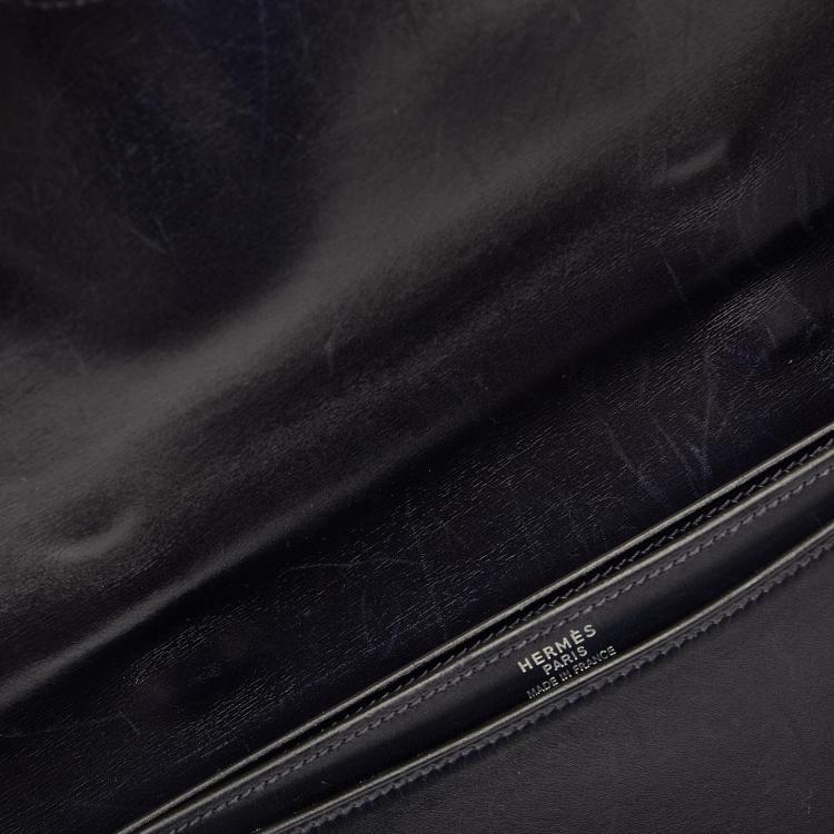 Pre Owned Hermes Black Box Sac A Depeches 38