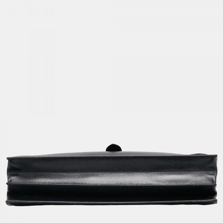 Pre Owned Hermes Black Box Sac A Depeches 38