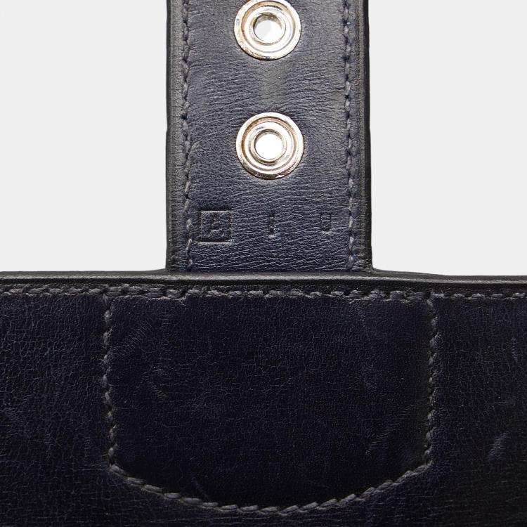 Pre Owned Hermes Black Box Sac A Depeches 38
