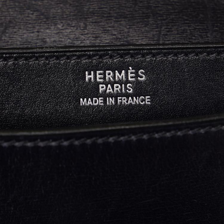 Pre Owned Hermes Black Box Sac A Depeches 38