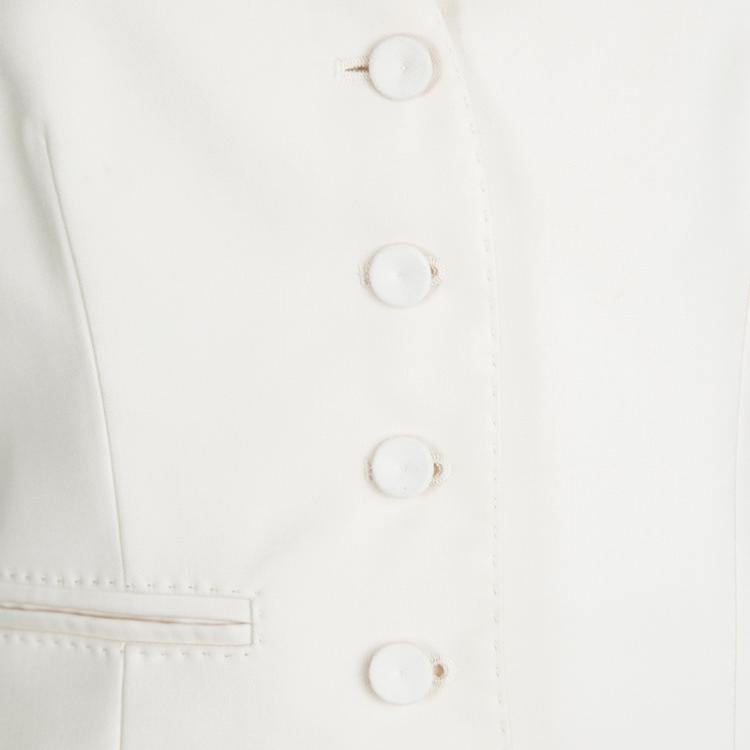 Pre Owned Hermes Cream Wool Waistcoat M