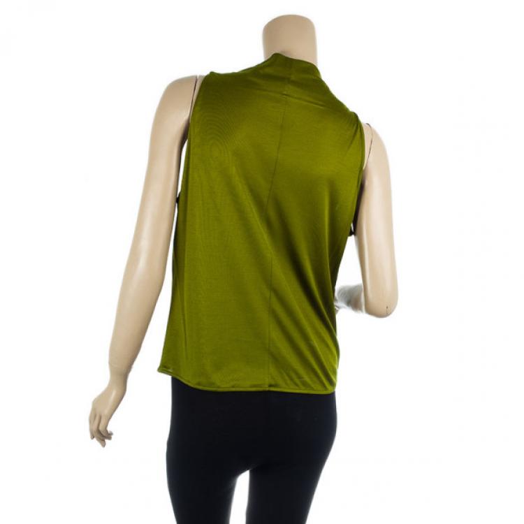 Pre Owned Hermes Draped Neck Tank Top L