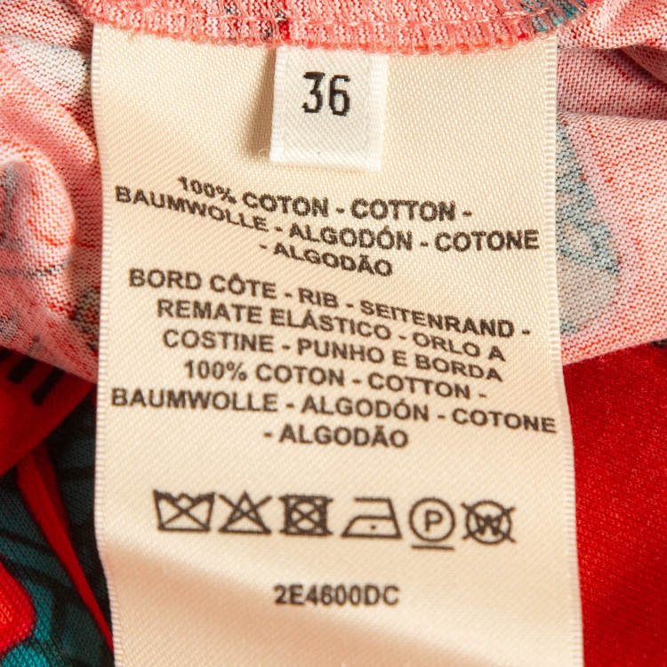 مملوكة مسبقًا Hermes Orange Tatersales Cotton Hermes Micro T-Shirt S