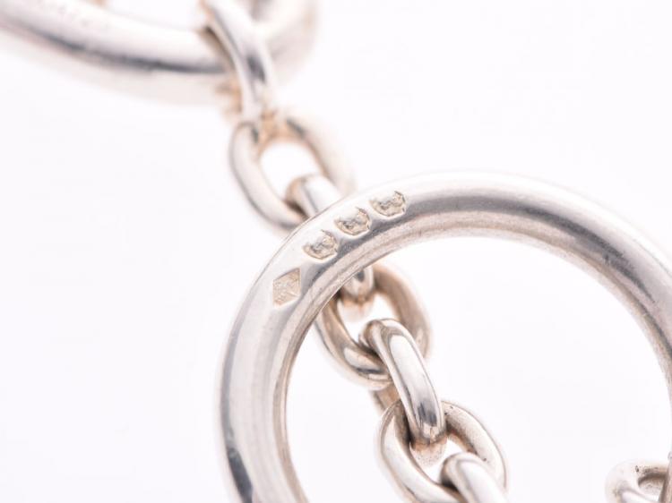 Pre Owned Hermes Silver Hermes Shane Dunkle Long Necklace 