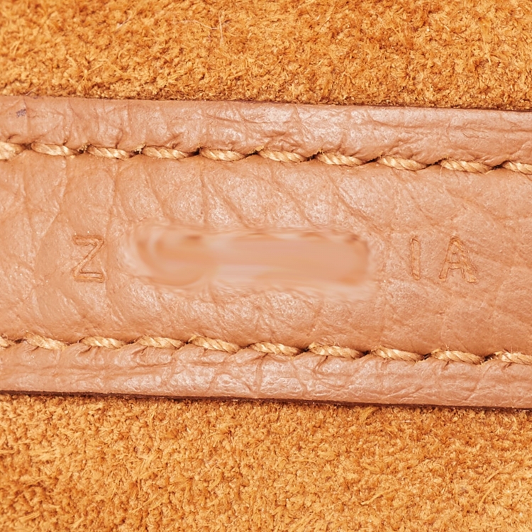 Pre Owned Hermes Gold Taurillon Clemence Leather and Alligator Touch Picotin Lock 18 Bag