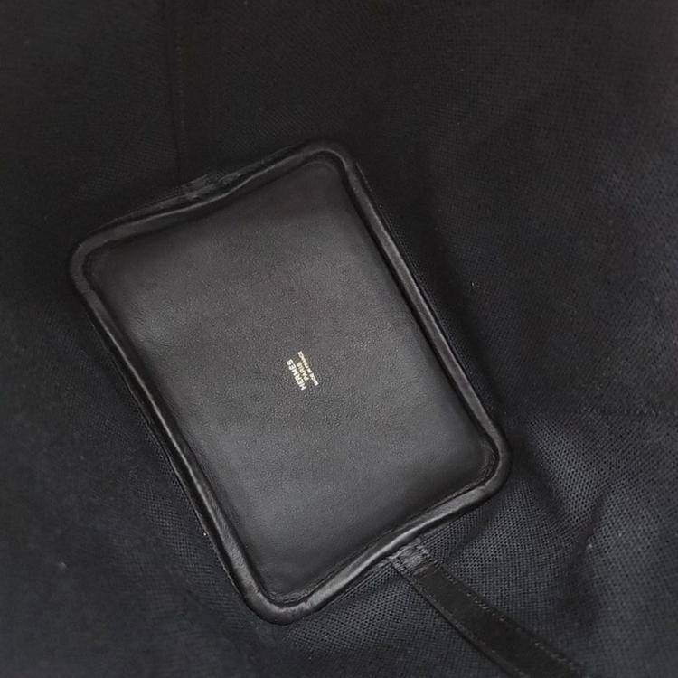 Pre Owned Hermes Black Canvas and Leather Cargo Lock Picotin 18 Tote Bag