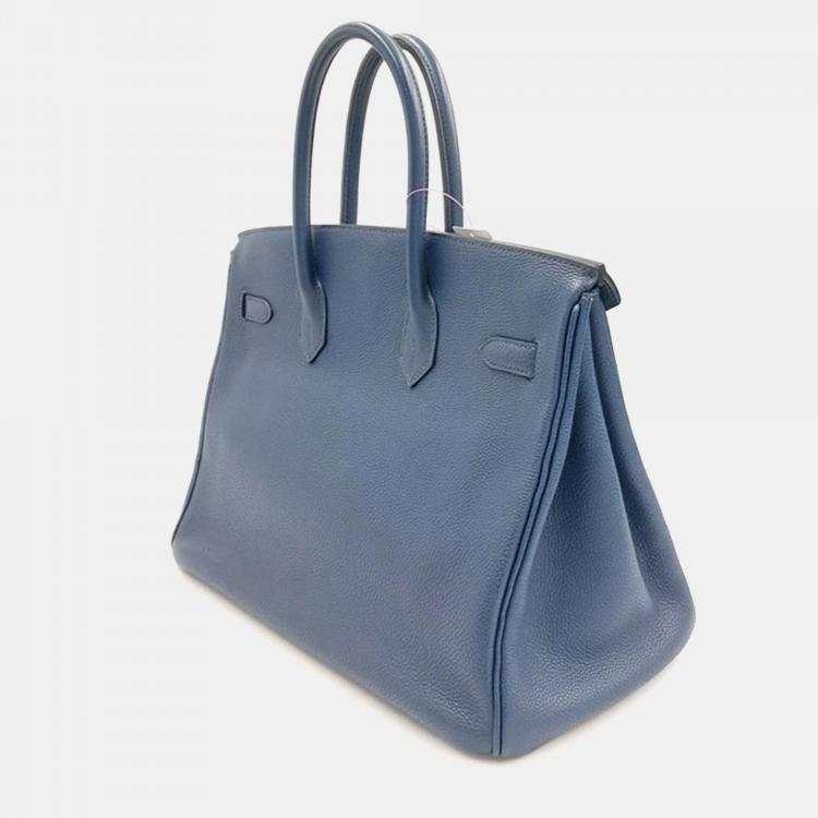 Pre Owned Hermes Leather Birkin 35 Bag