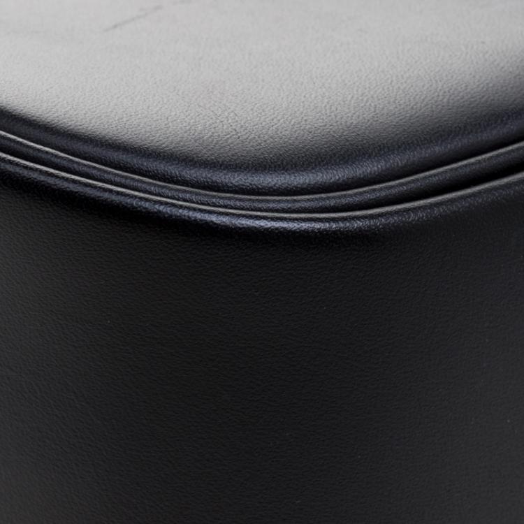 Pre Owned Hermes Black Box Calf Leather Rugby Bag
