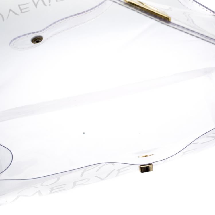 Pre Owned Hermes Clear Vinyl Vintage Kelly Bag