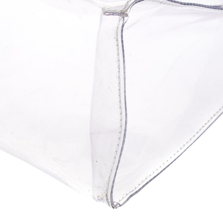 Pre Owned Hermes Clear Vinyl Vintage Kelly Bag