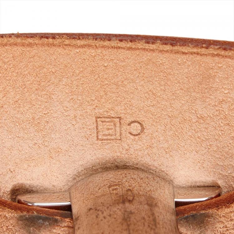 Pre Owned Hermes Tan Canvas/Leather 2-in-1 Herbag MM Bag