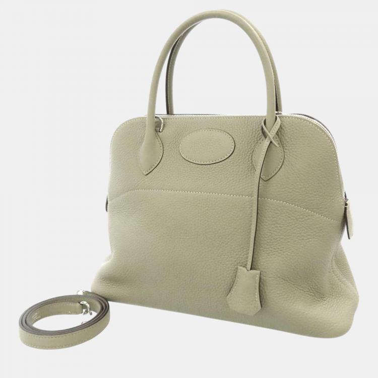 Hermes Sage Taurillon Clemence Bolide 31 handbag