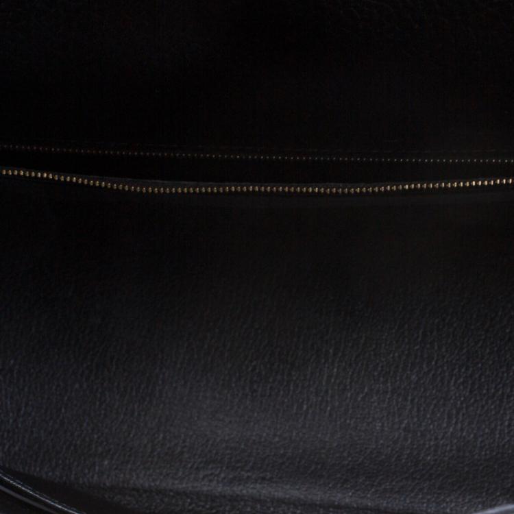 مملوكة مسبقًا Hermes Noir Ardennes Leather Gold Hardware Kelly Retourne 35 Bag