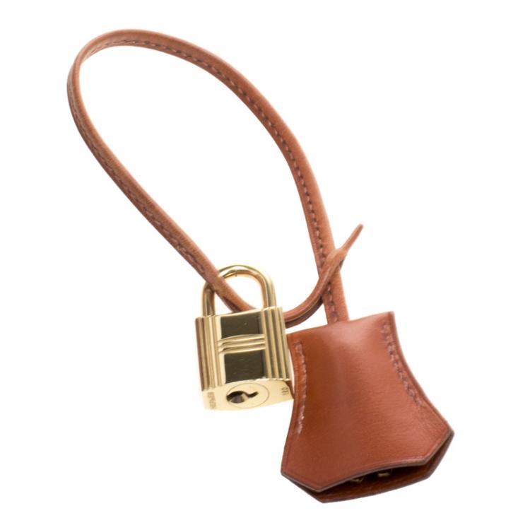 Pre Owned Hermes Brique Box Calf Leather Gold Hardware Kelly Sellier 28 Bag