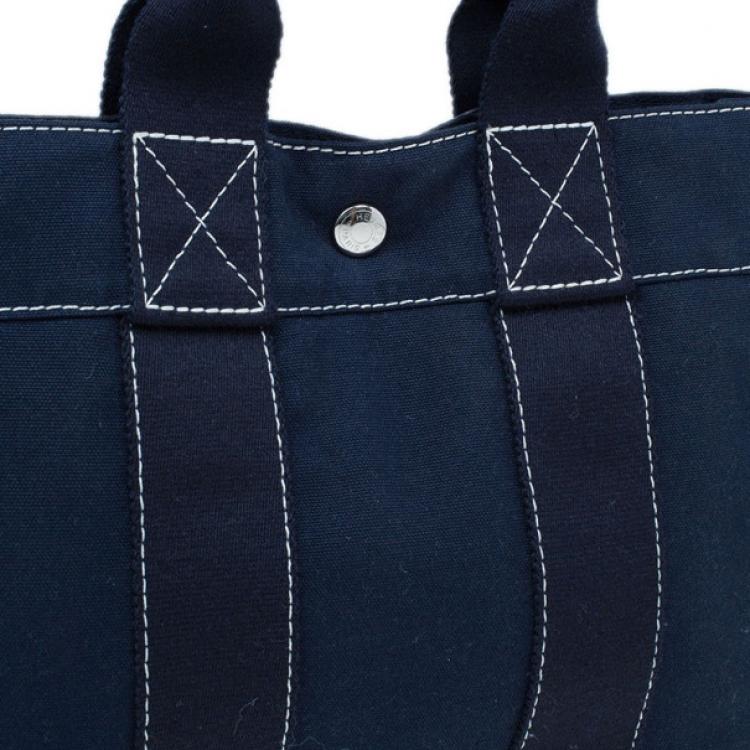 Pre Owned Hermes Navy Blue Herline Tote PM