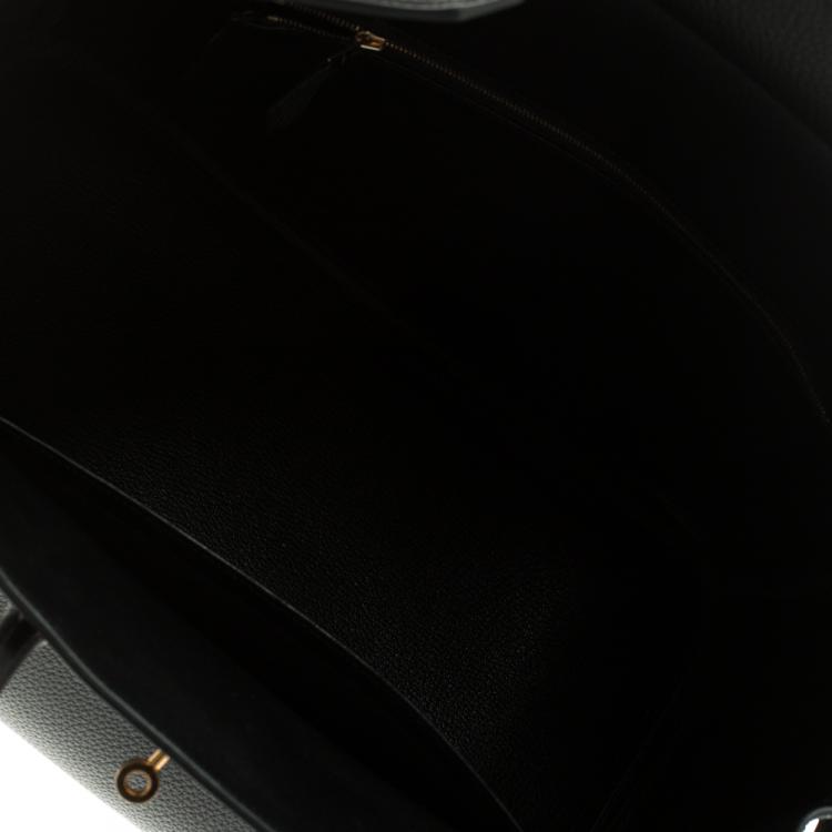 Pre Owned Hermes Black Togo Leather Gold Hardware Birkin 35 Bag