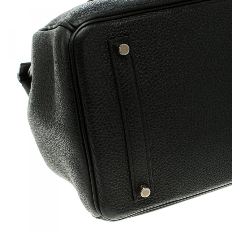 Pre Owned Hermes Black Togo Leather Gold Hardware Birkin 35 Bag