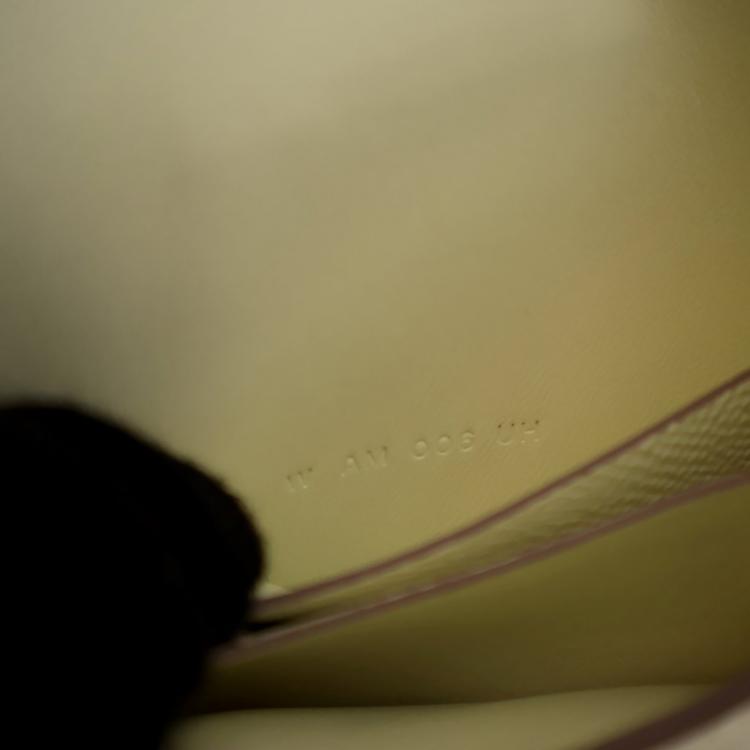 Pre Owned Hermes Jaune Poussin Constance Slim Wallet