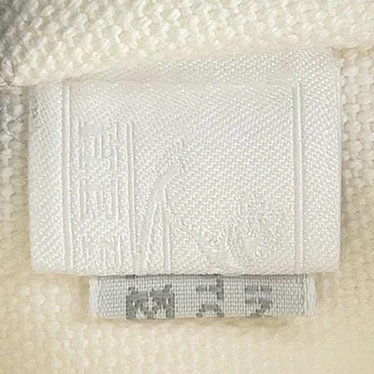 Pre Owned Hermes Adada Mother'S Bag Bougainvillier/White/Gray Canvas