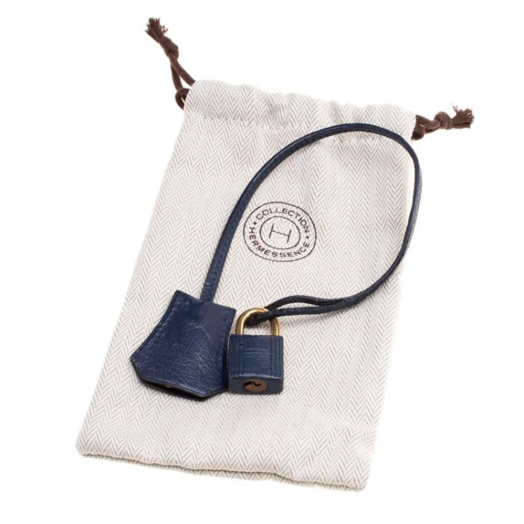 Pre Owned Hermes Blue De Malte Ostrich Gold Hardware Kelly Sellier 35 Bag