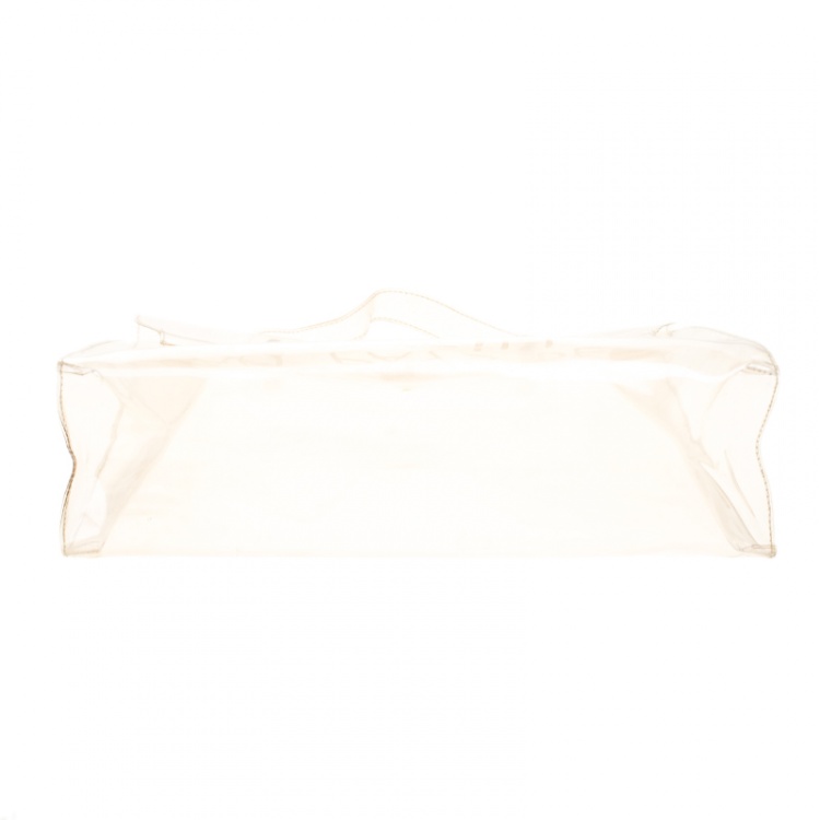 Pre Owned Hermes Clear Vinyl Souvenir Kelly Bag