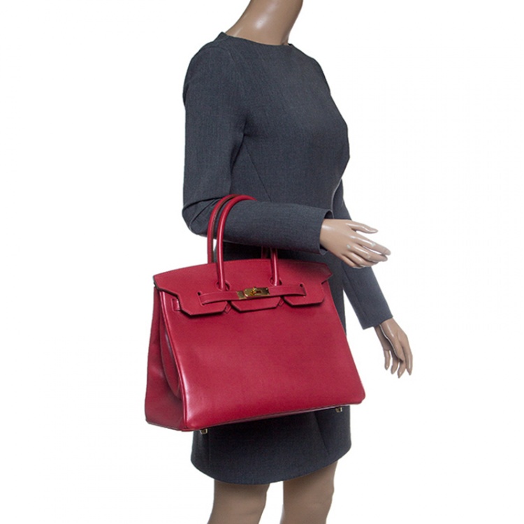 red hermes birkin handbag