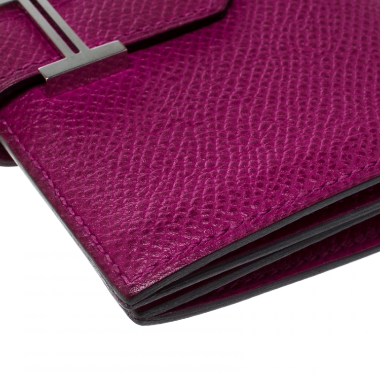 Pre Owned Hermes Tosca Epsom Leather Bearn Card Holder