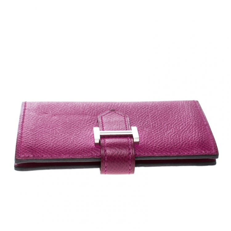 Pre Owned Hermes Tosca Epsom Leather Bearn Card Holder