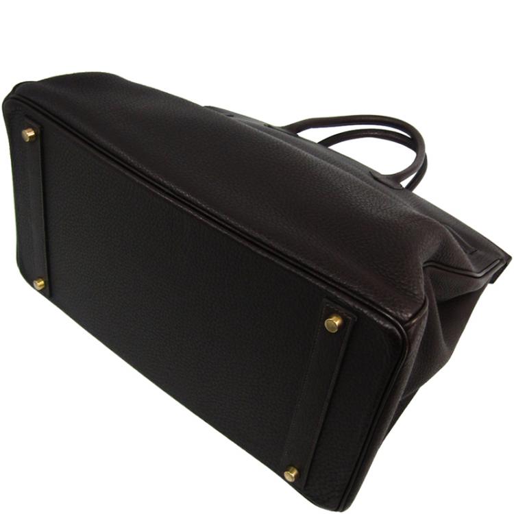Hermes Birkin bag 40 Black Togo leather Gold hardware