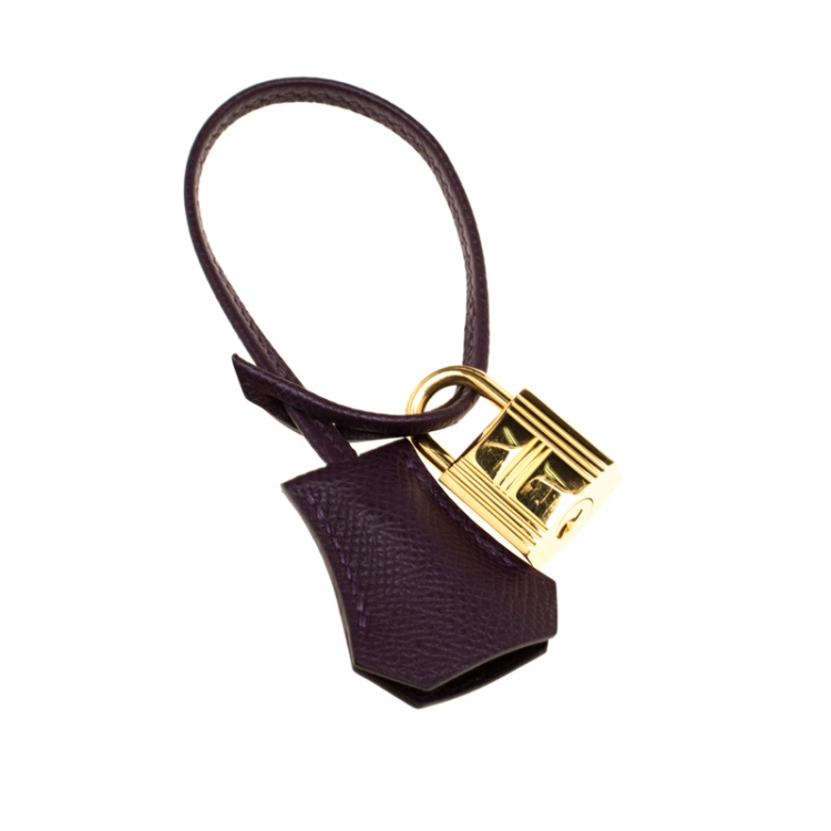 مملوكة مسبقًا Hermes Raisin Epsom Leather Gold Hardware Kelly Retourne 35 Bag