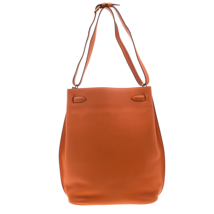 Pre Owned Hermes Terre Battue Togo Leather So Kelly 26 Bag