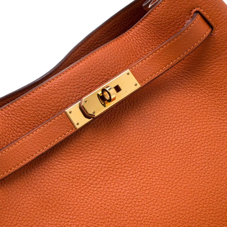 Pre Owned Hermes Terre Battue Togo Leather So Kelly 26 Bag