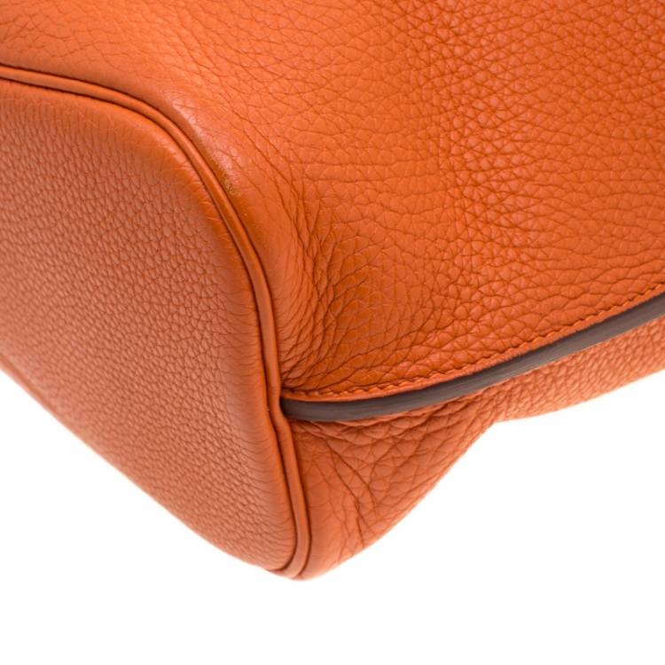 Pre Owned Hermes Terre Battue Togo Leather So Kelly 26 Bag