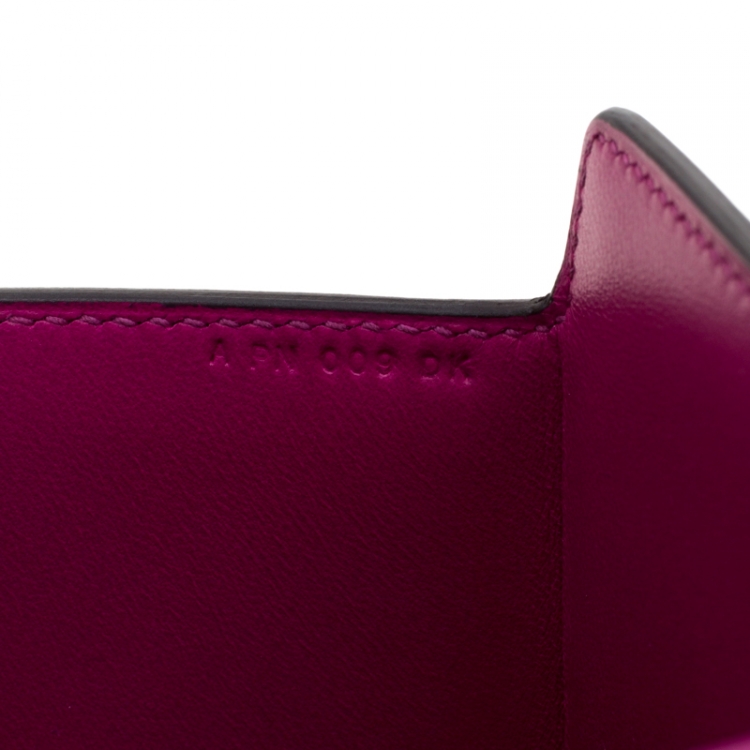 Pre Owned Hermes Rose Pourpre Tadelakt Leather Cinhetic Bag