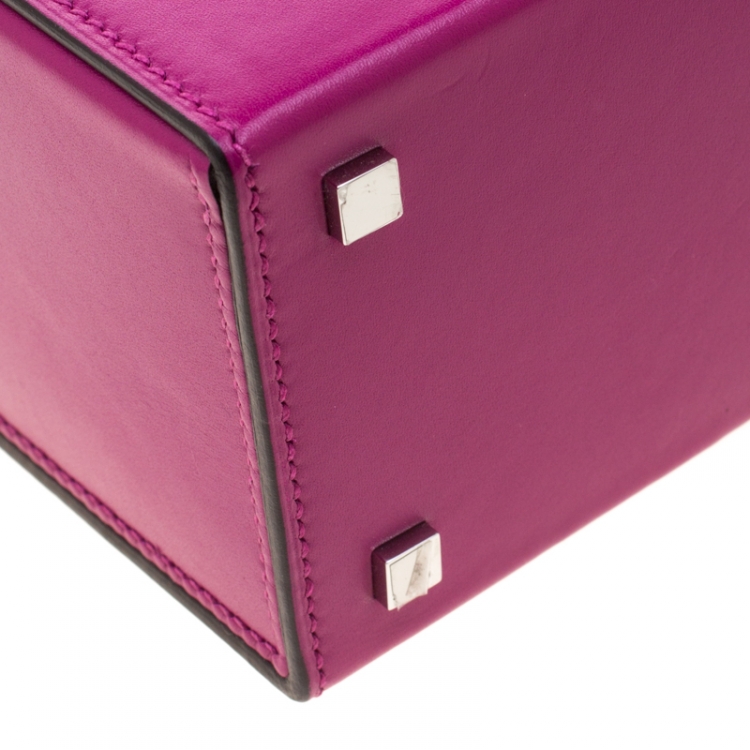 Pre Owned Hermes Rose Pourpre Tadelakt Leather Cinhetic Bag