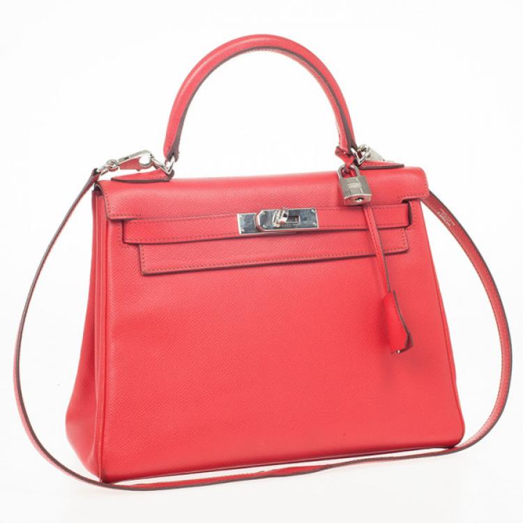 Pre Owned Hermes Rouge Vermillion Kelly 28 