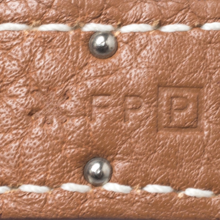 Pre Owned Hermes Gold Clemence Leather Palladium Hardware Birkin 40 Bag