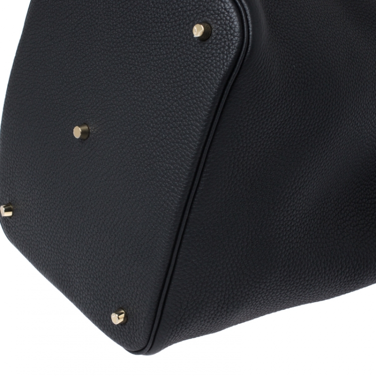 Pre Owned Hermes Black Togo Leather Gold Hardware Picotin GM Bag