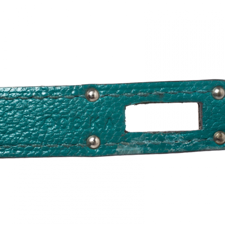 Pre Owned Hermes Vert Vertigo Taurillon Novillo Leather Classic Kelly Wallet