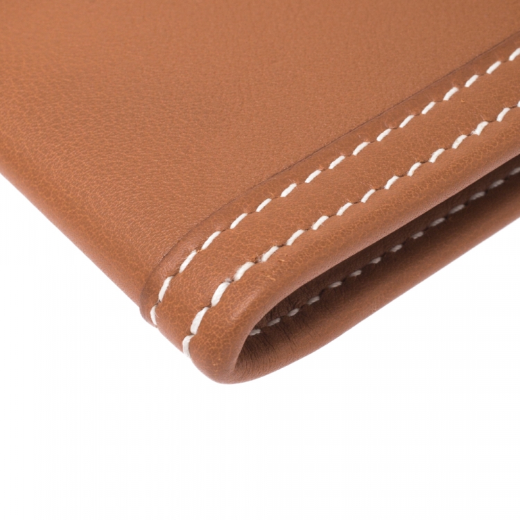 Pre Owned Hermes Gold Swift Leather Elan 29 Jige Clutch